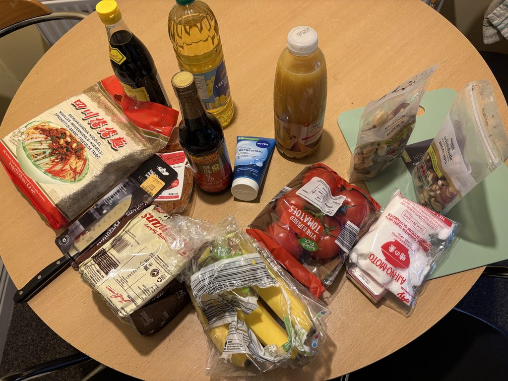 Bought something for daily life